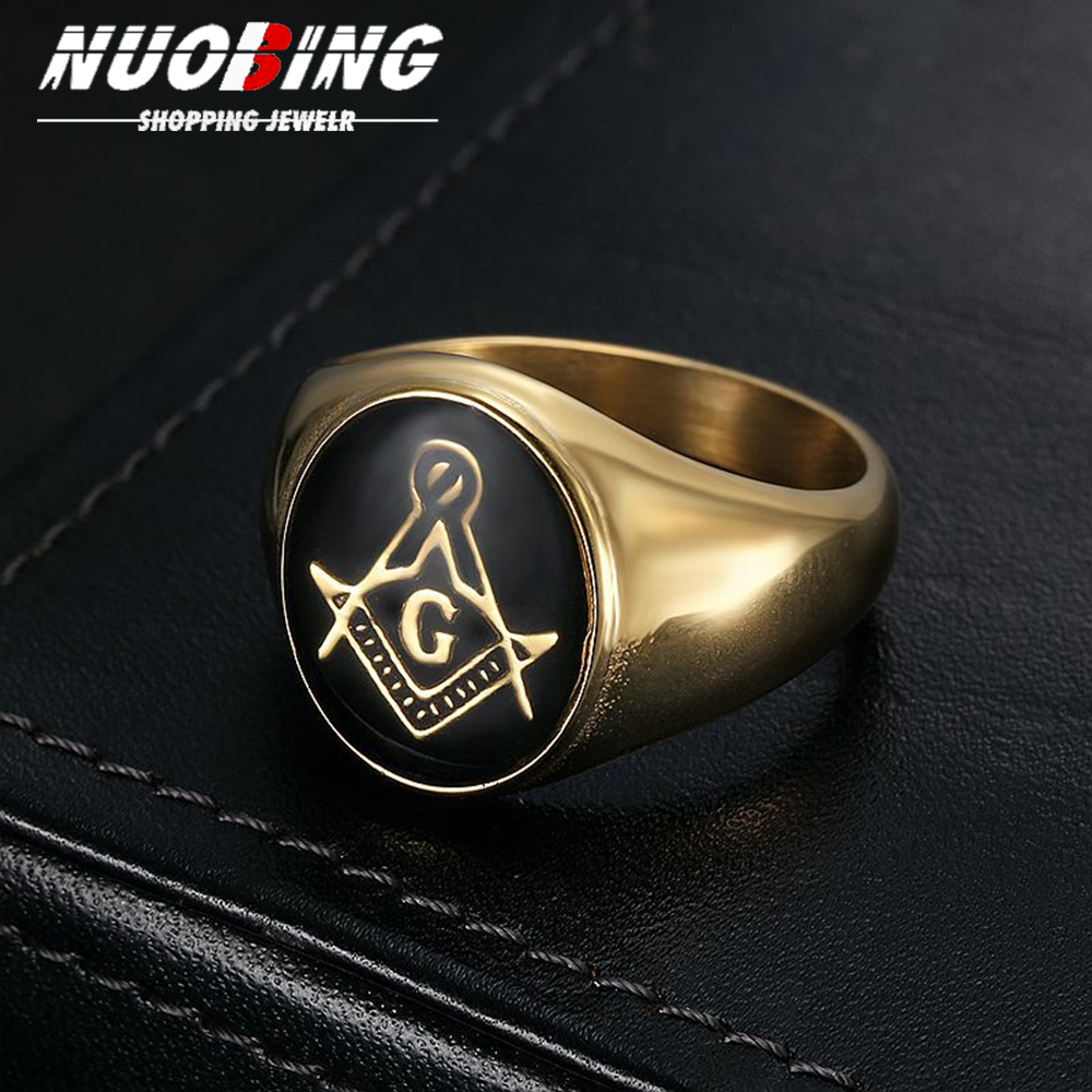 Street Fashion Rings - Mannen Vintage 316L Rvs Ronditeit Vrijmetselaar