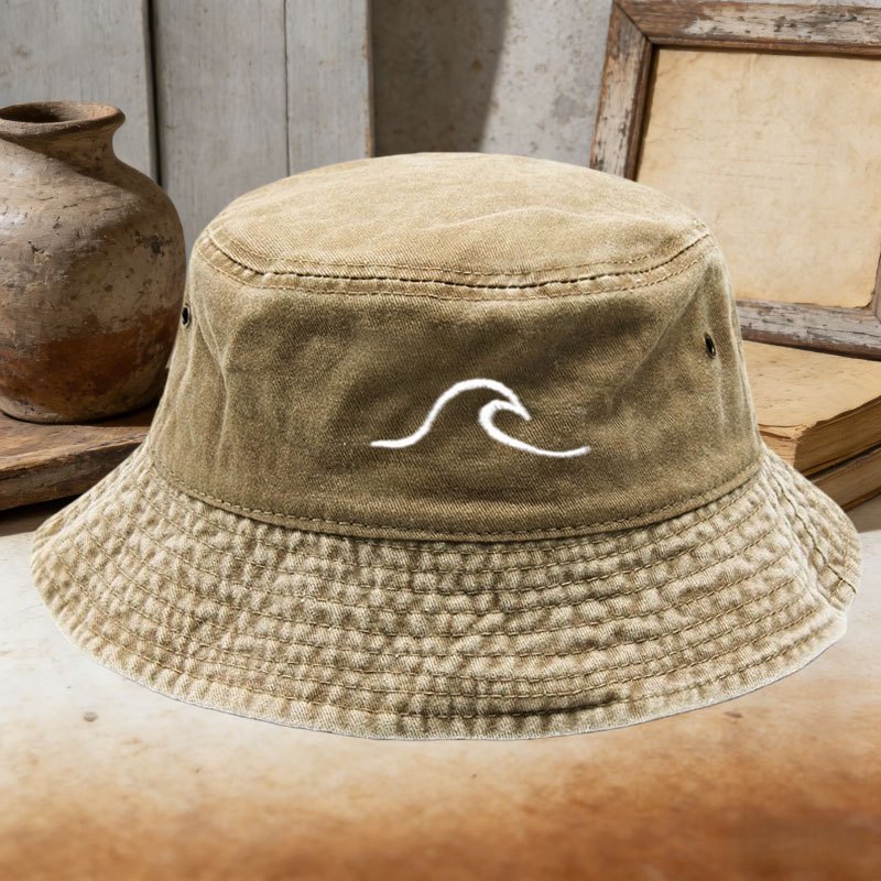 Bucket Hat Embroidered - 2026 Nieuwe katoenen vissershoed, omkeerbaar, dubbelzijdig