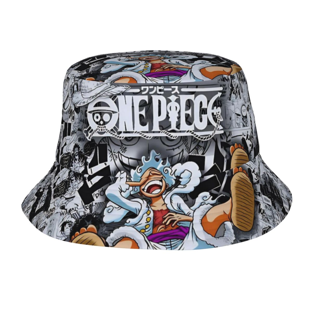 Bucket Hat Embroidered - One Piece Monkey D Luffy Gear