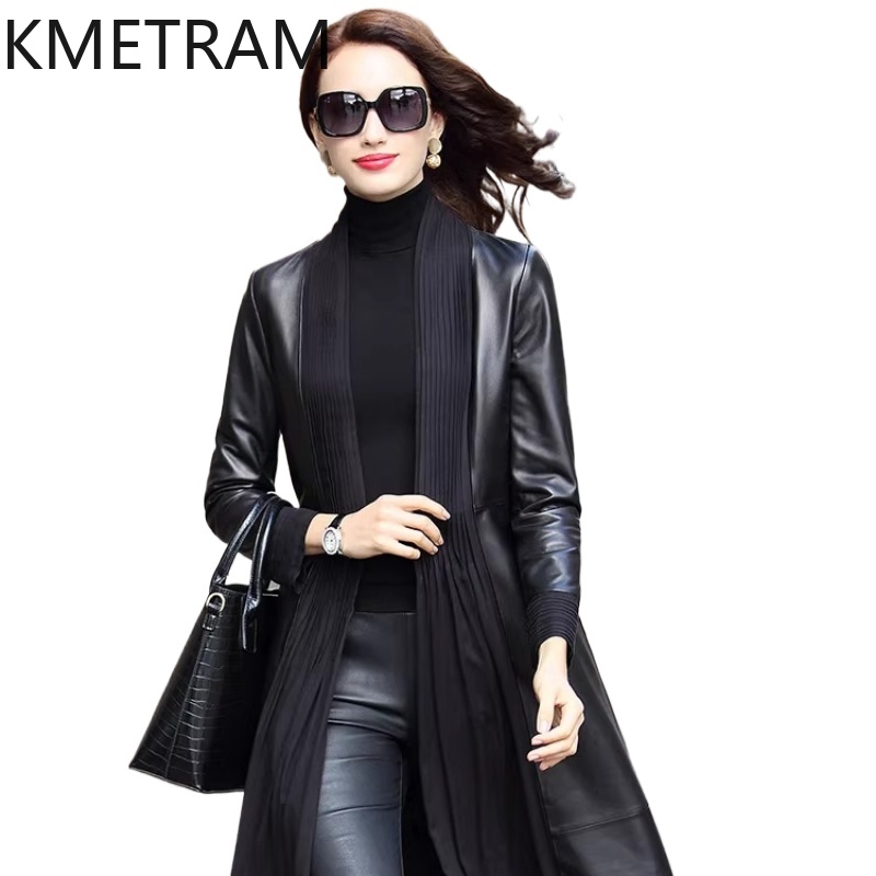 Street Fashion Fall 2025 - KMETRAM 100% Natuurlijke Schapenvacht vrouwen Leren