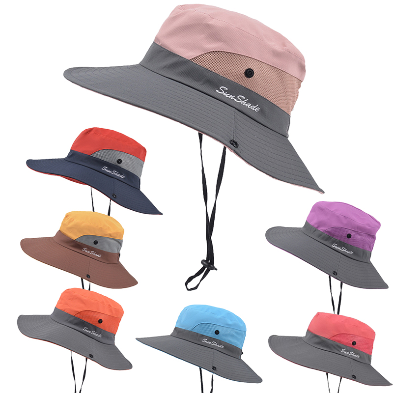 Bucket Hat Embroidered - Lente/Zomer Outdoor Opvouwbare Vissershoed Fietsen Reizen