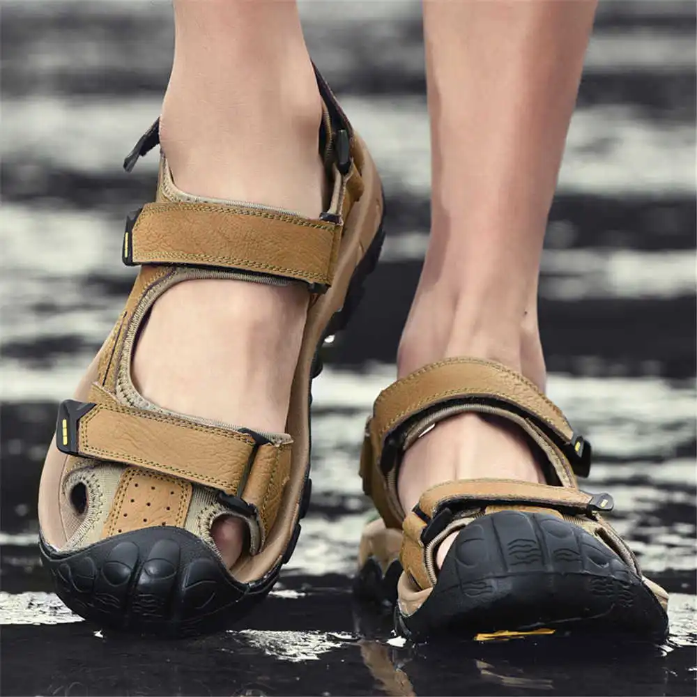 Street Fashion Outlet - Nummer 44 Natuurlijke Koeienhuid Water Slippers