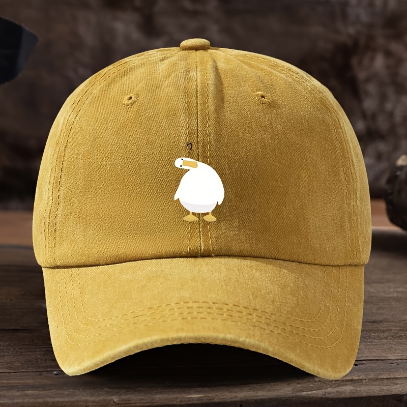 Bucket Hat Embroidered - Leuke baseballpet met eendprint en verstelbare