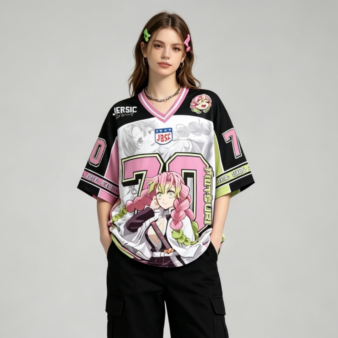 Street Fashion Anime - Demon Slayer Anime Character Print Zomer