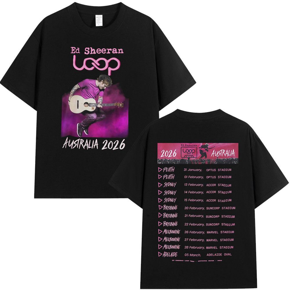 Street Fashion Australia - Ed Sheeran Loop Tour Australië 2026