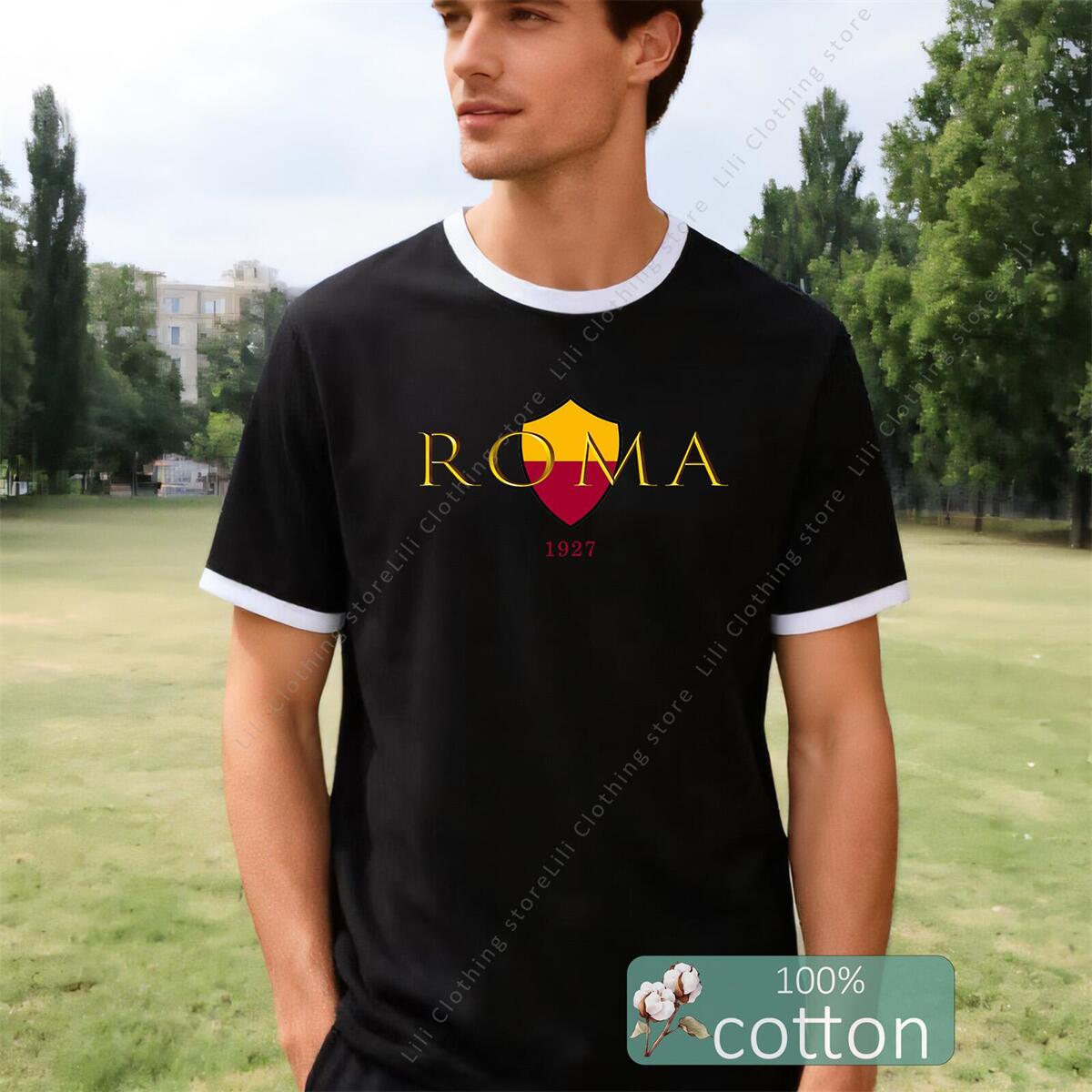 Street Fashion Roma - ROMA Brief Grafische Print heren T-shirts