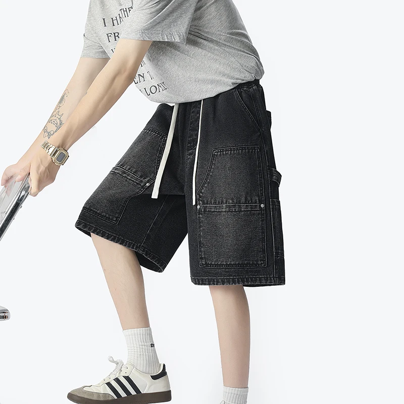 Street Fashion Hip Hop - Amerikaanse mode straat werkkleding denim shorts