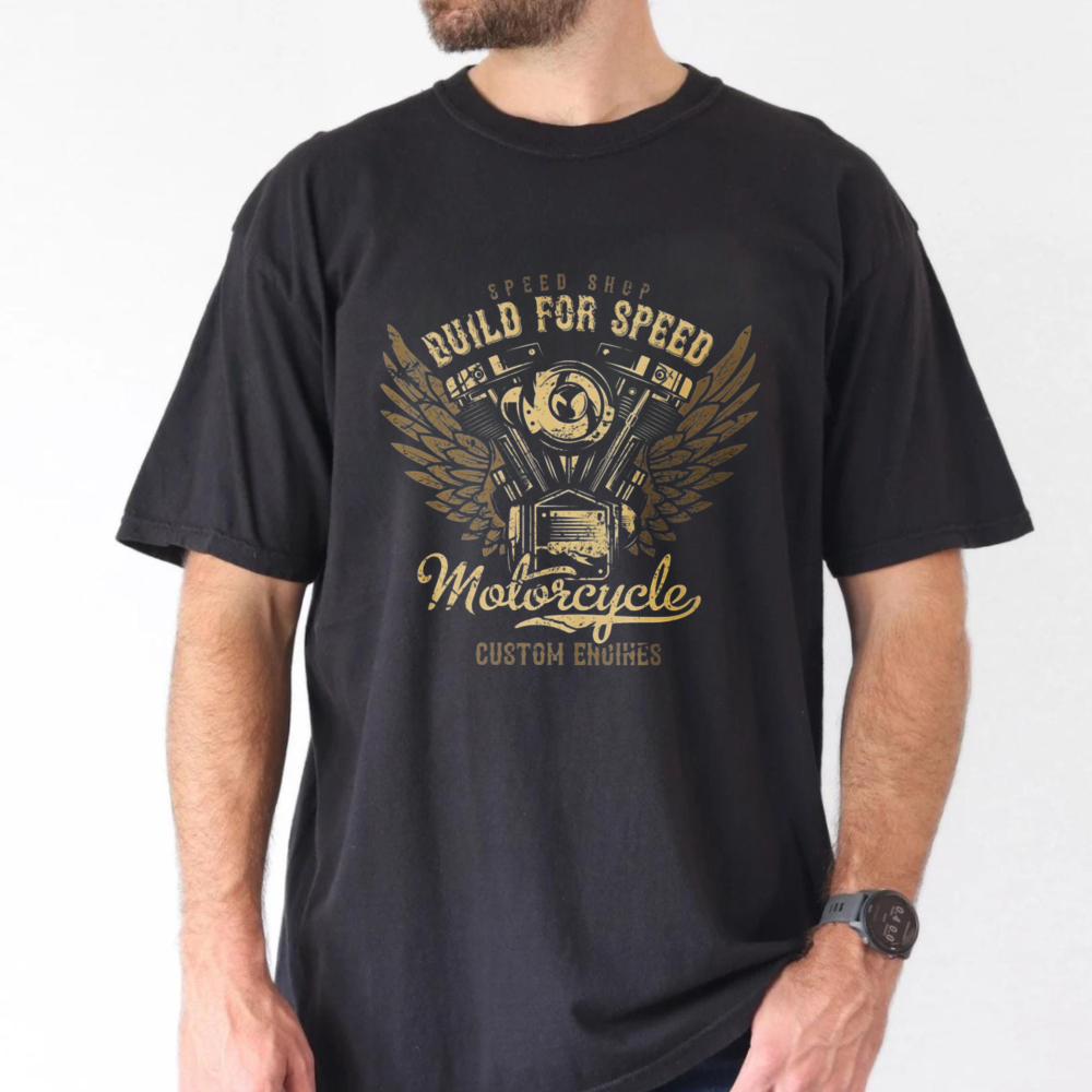 Street Fashion Culture - Build For Speed Grafische T-shirts Gevleugelde