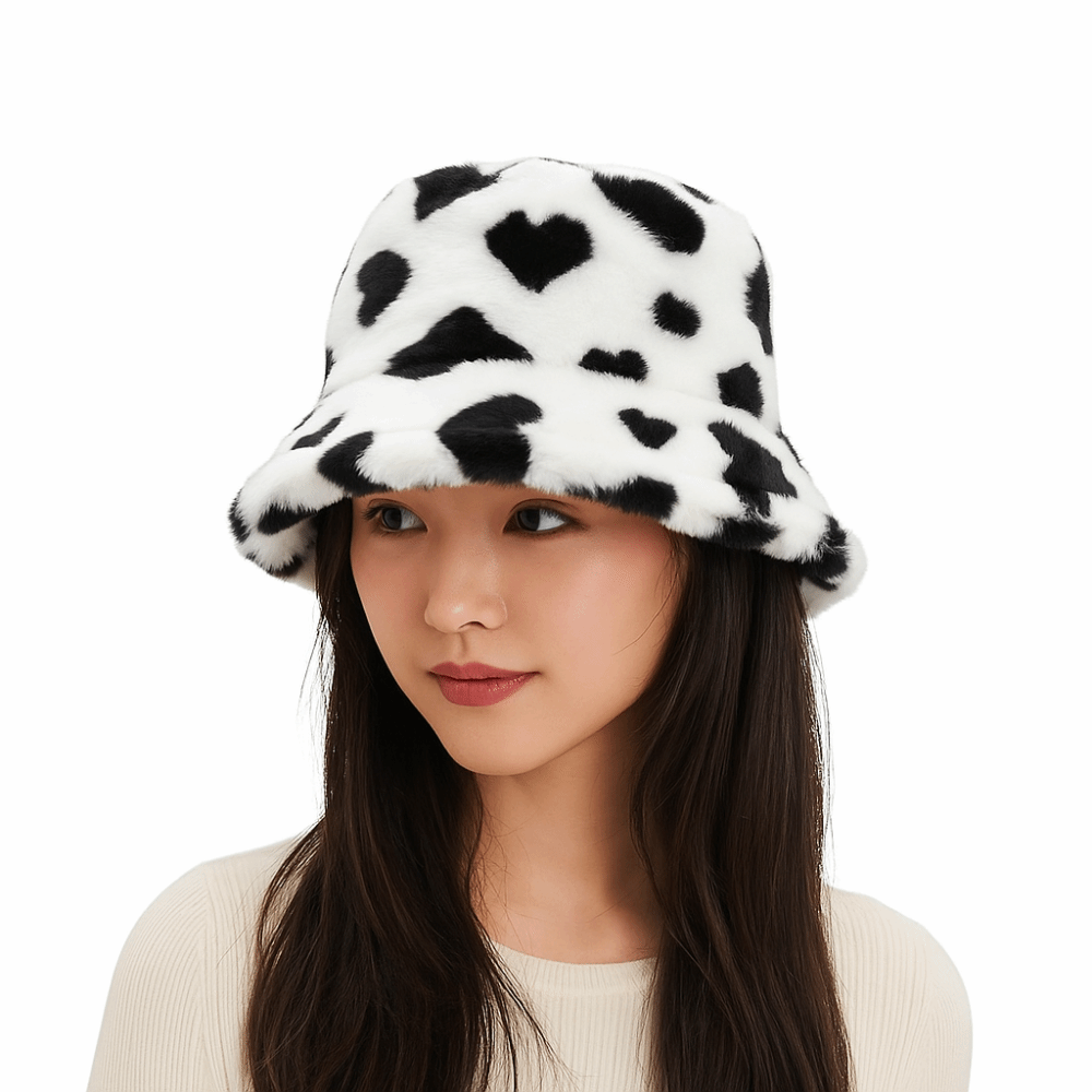 Leuke nepbont vissershoed dikk - Bucket Hat Embroidered recensie en prijs