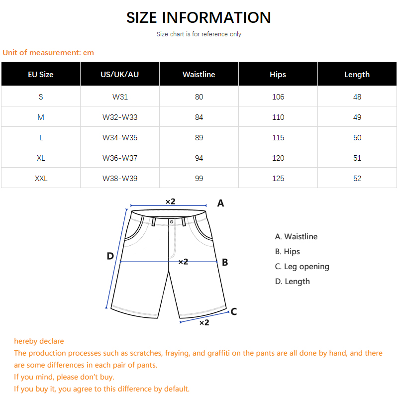 Hiphop streetwear denim shorts - Street Fashion Hip Hop recensie en prijs