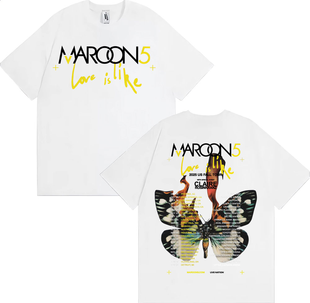 Band Maroon 5 Love Is Like US  - Street Fashion Fall 2025 recensie en prijs