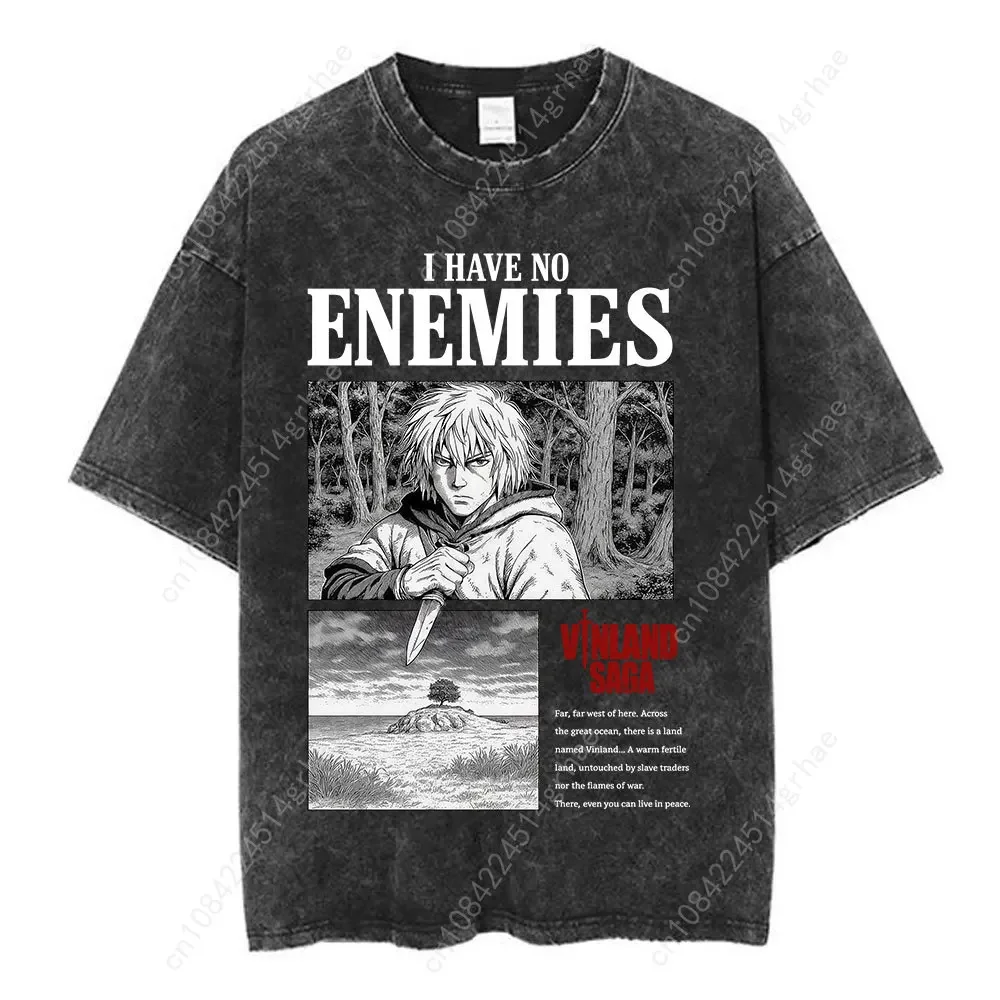 Vintage Gewassen Anime Vinland - Street Fashion Anime recensie en prijs