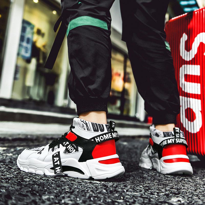 Grote Maat Hoge Top Chunky Man - Street Fashion Outlet recensie en prijs
