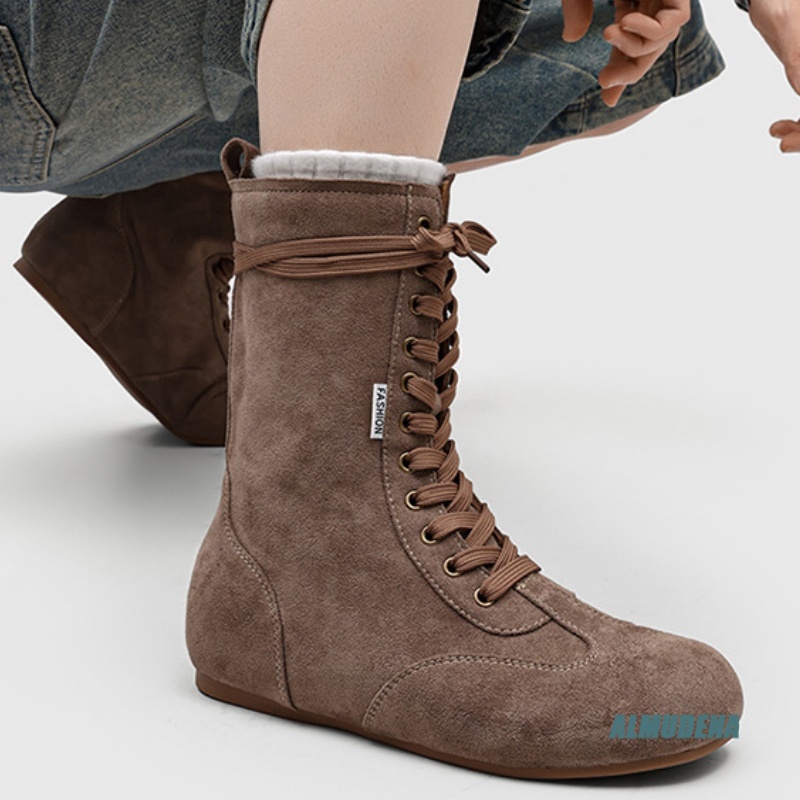 Heren Suède Halfhoge Veterscho - Street Fashion Winter 2026 recensie en prijs