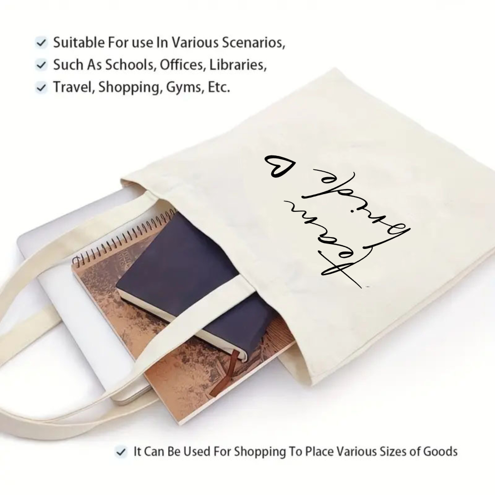 Canvas draagtas met hartprint  - Tote Bag Canvas Print recensie en prijs
