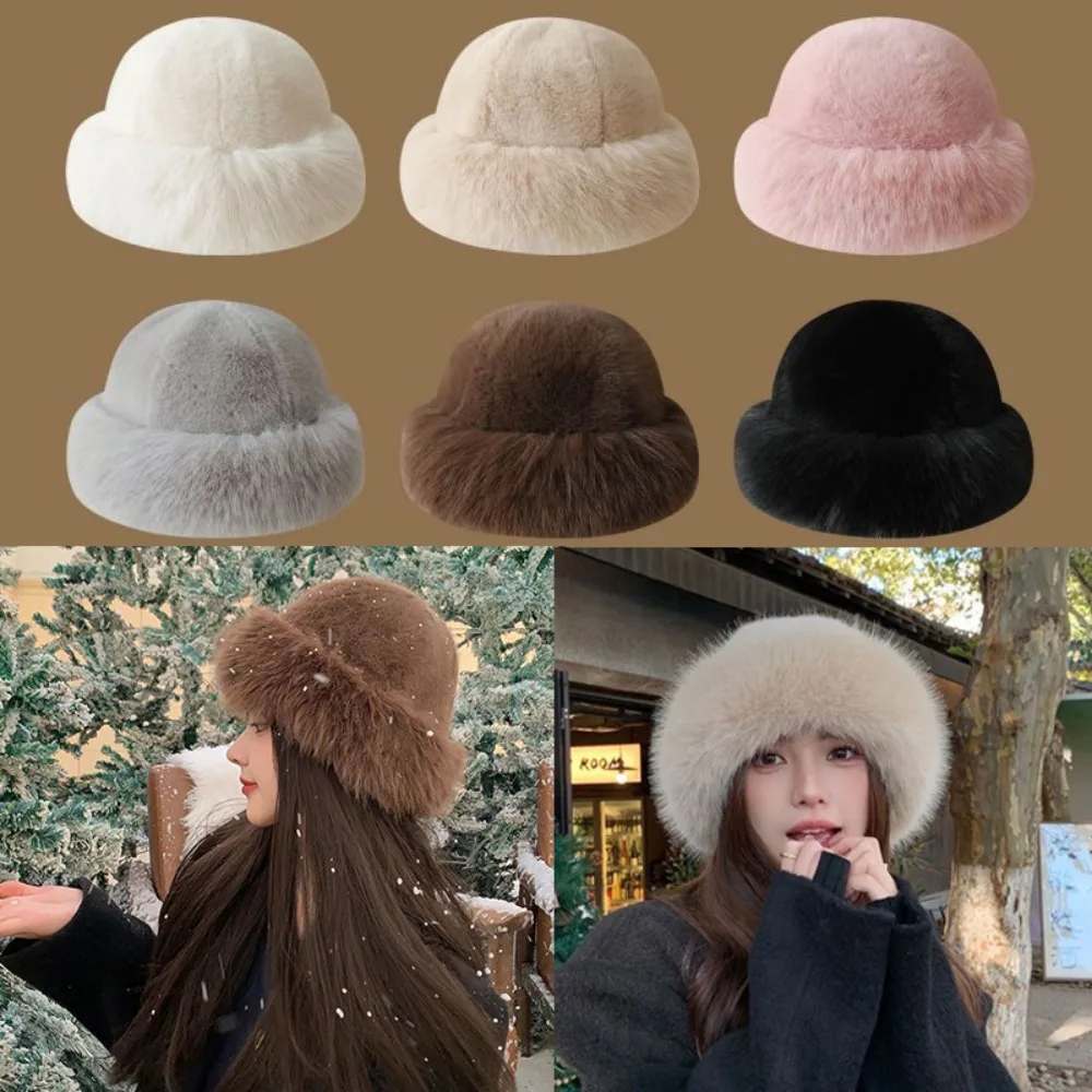Dames pluizig bont emmerhoed p - Bucket Hat Embroidered recensie en prijs
