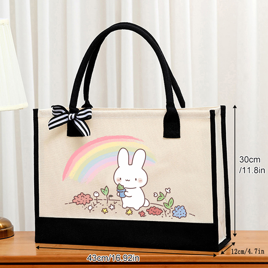 Lichtwitte canvas tas met cart - Tote Bag Canvas Print recensie en prijs