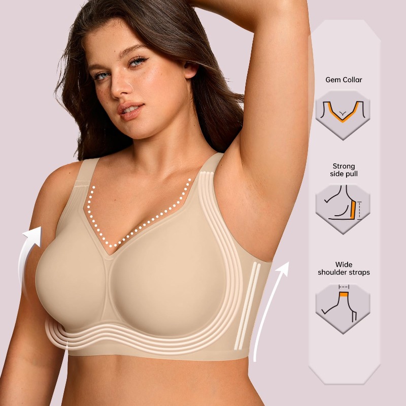 Plus Size Wireless Jelly BH Da - Street Fashion Female recensie en prijs