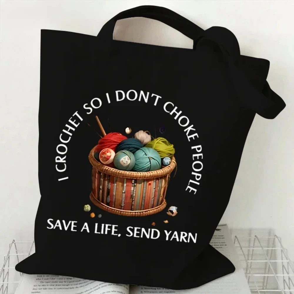 Klassieke wollen bal gebreide  - Tote Bag Canvas Print recensie en prijs