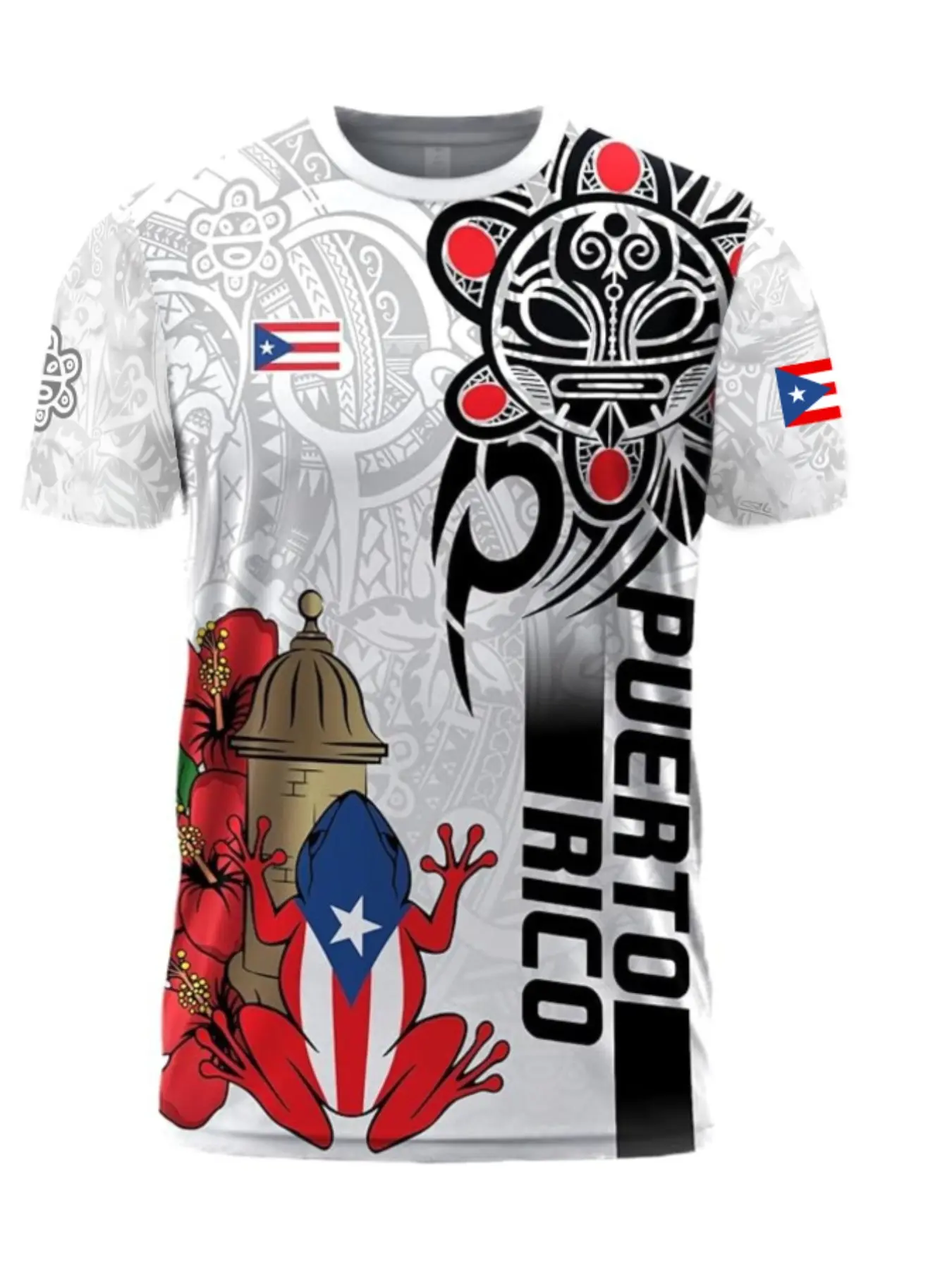 T-shirt met Puerto Ricaans pat - Street Fashion Culture recensie en prijs