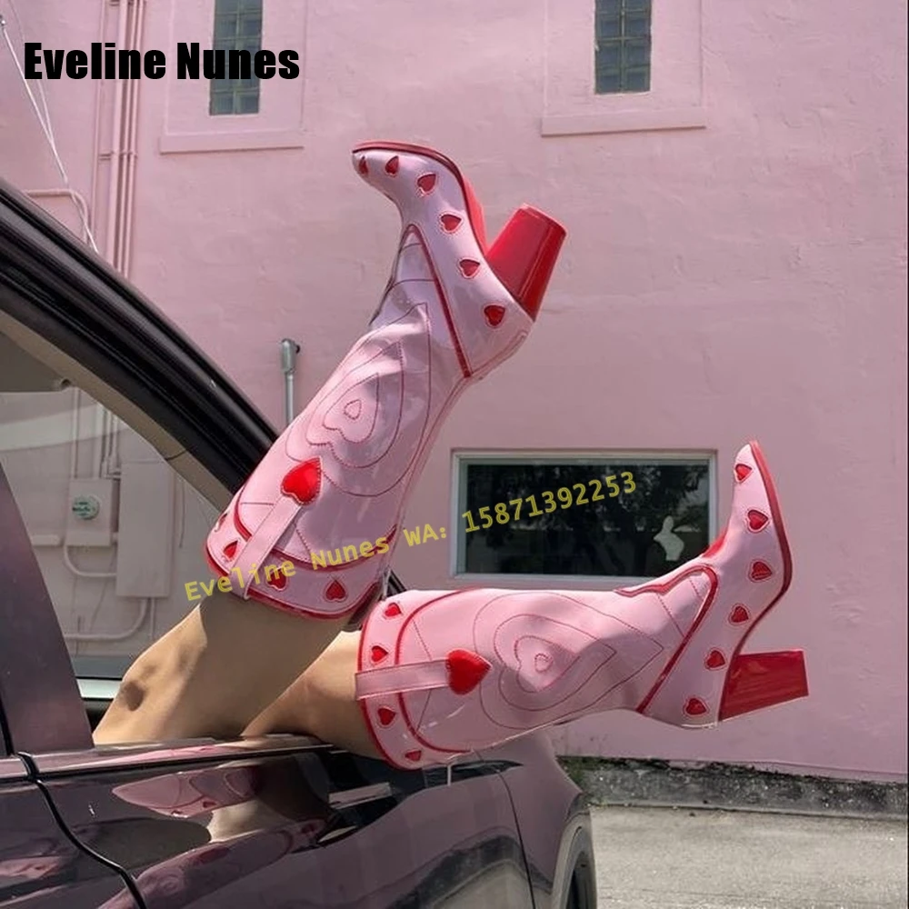 Roze Hart Ruimte Cowgirl Laarz - Street Fashion Female recensie en prijs