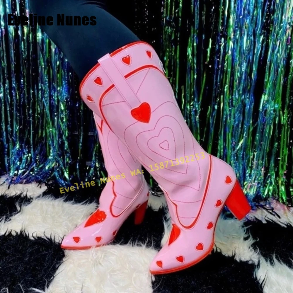 Roze Hart Ruimte Cowgirl Laarz - Street Fashion Female recensie en prijs