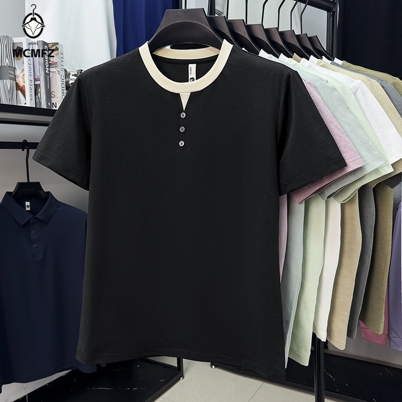 Heren casual Henley T-shirt me - Street Fashion Styles recensie en prijs