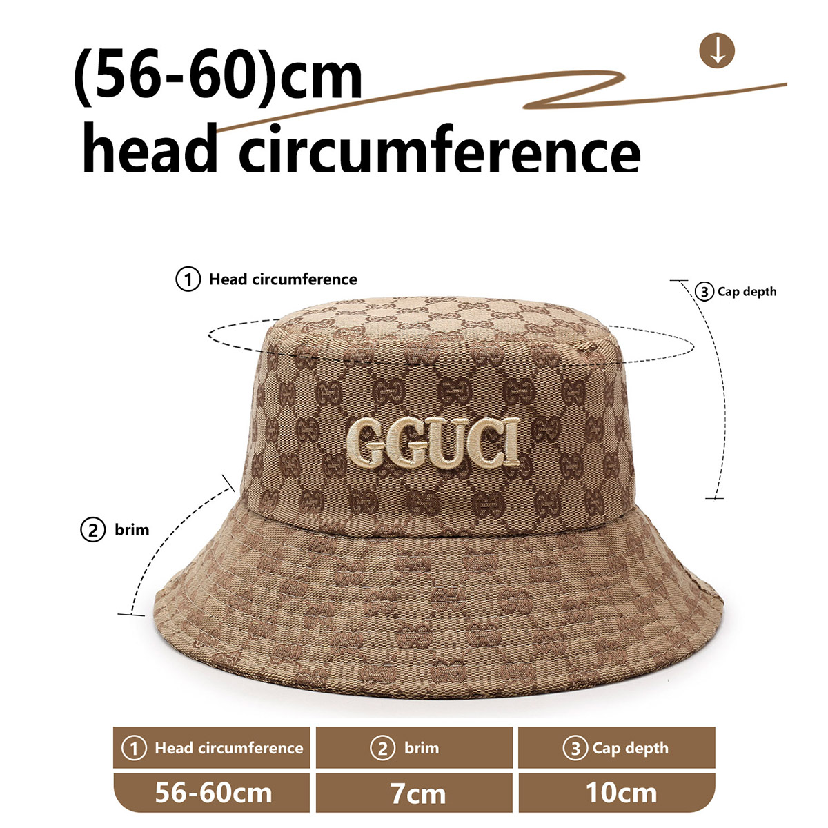 Unisex zwart-wit geborduurde l - Bucket Hat Embroidered recensie en prijs