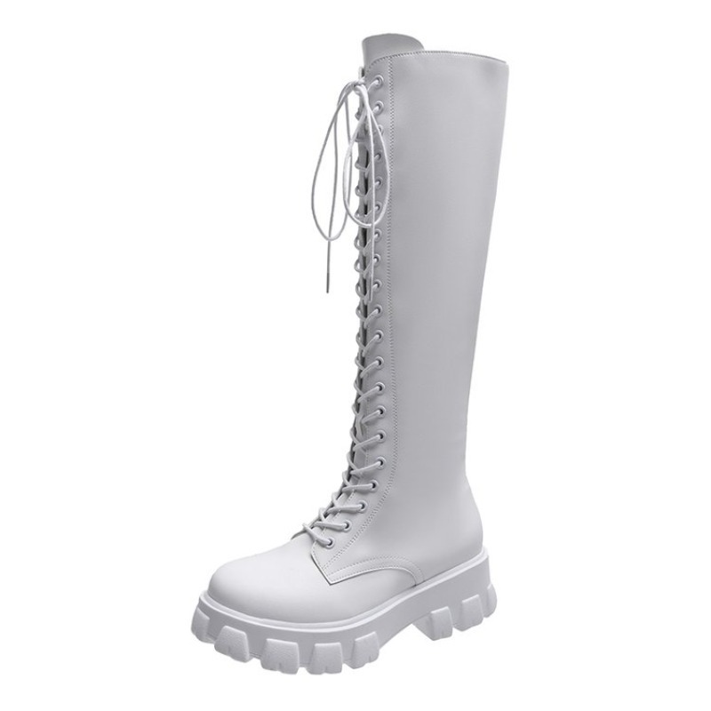 Dames kniehoge laarzen met vet - Street Fashion Female recensie en prijs