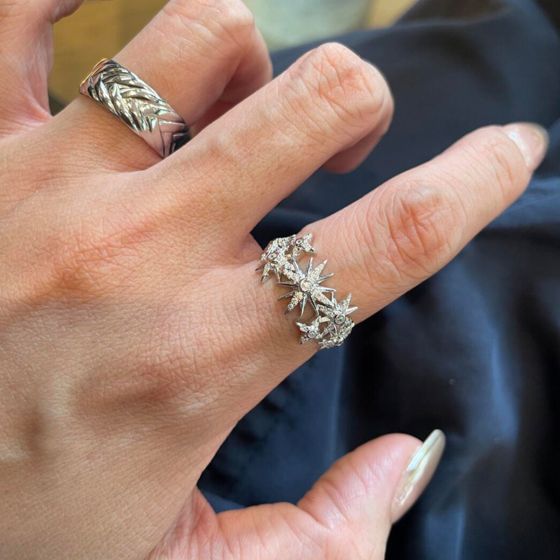 Hiphopstijl trend volledige di - Street Fashion Rings recensie en prijs