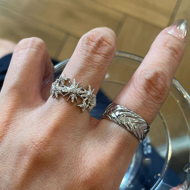Hiphopstijl trend volledige di - Street Fashion Rings recensie en prijs